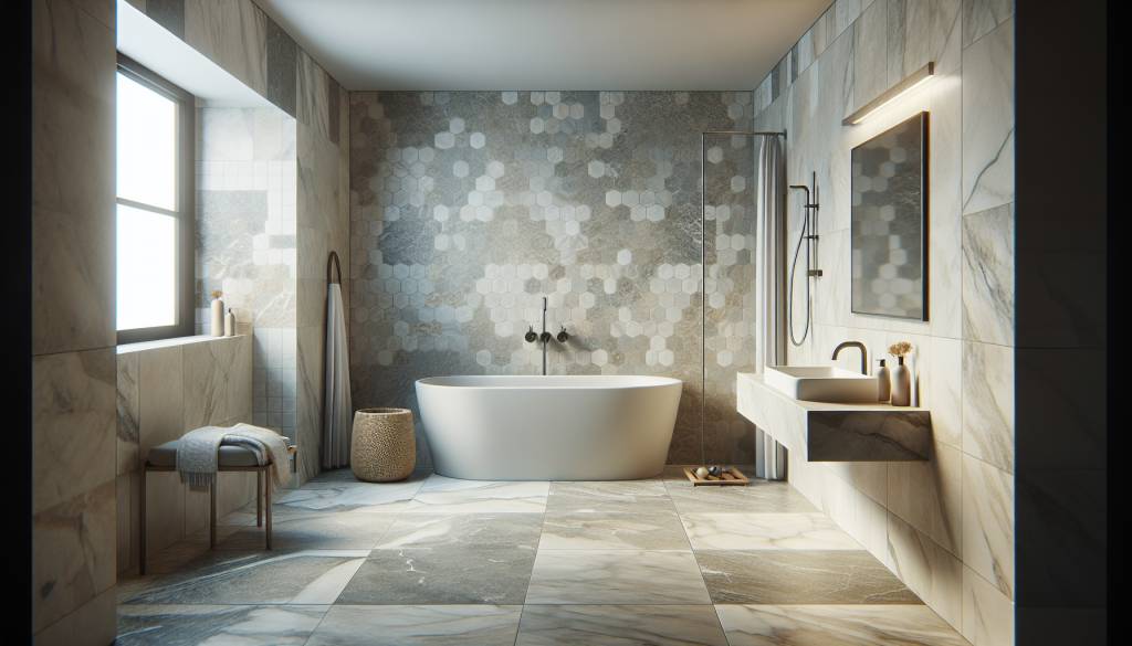Carrelage en pierre naturelle pour salles de bain : élégance et durabilité